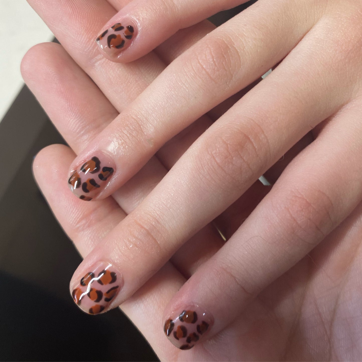 Children’s Cheetah Print Nails