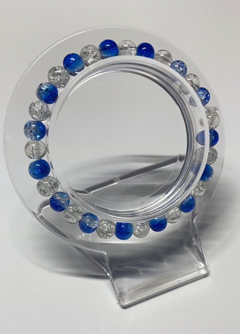 Blue Crackle Bracelet