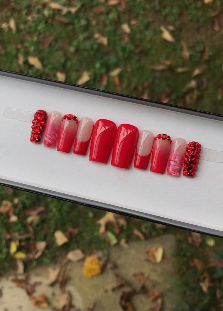Red Marbled Bling