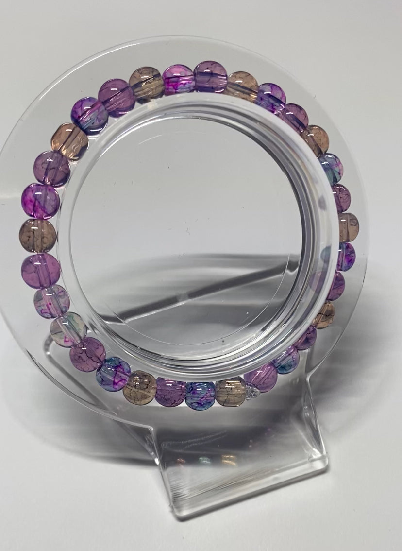 Purple Crackle Bracelet