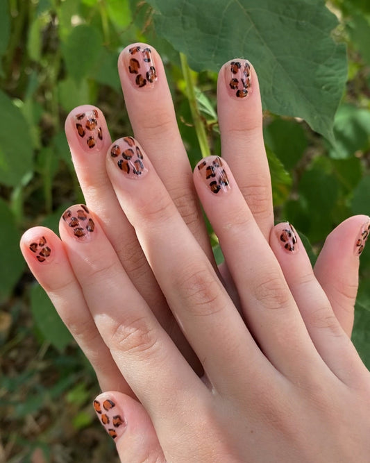 Children’s Cheetah Print Nails