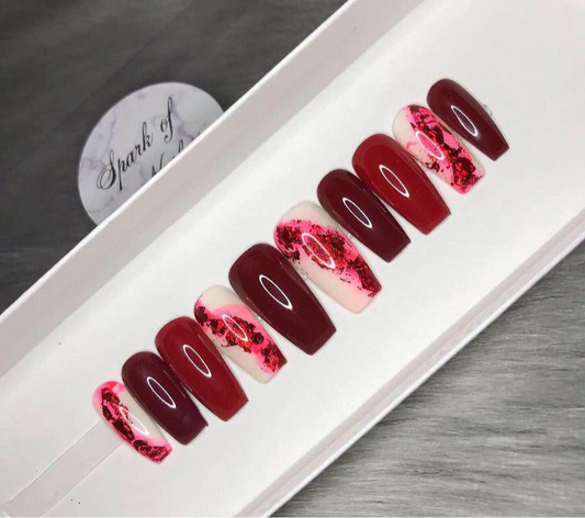 Deep Red Marble