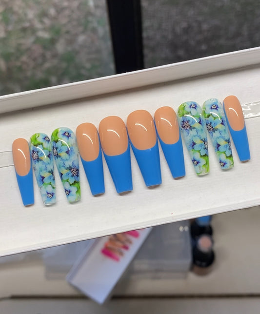 French Tip Florals