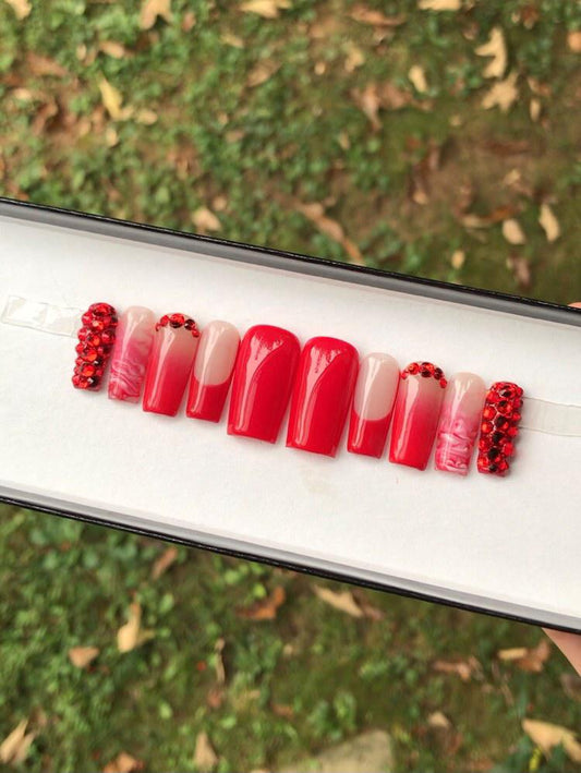 Red Marbled Bling
