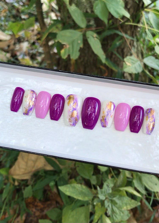 Deep Purple Marbled